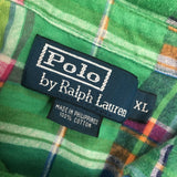 Plaid Polo Ralph Lauren Polo Shirt Fits Sz. Large