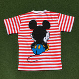Striped Mickey Mouse Tee Sz. Large